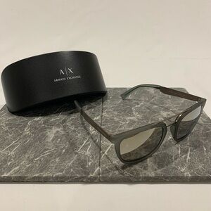 Men's Armani Exchange AX4090S 55mm Square Mirrored